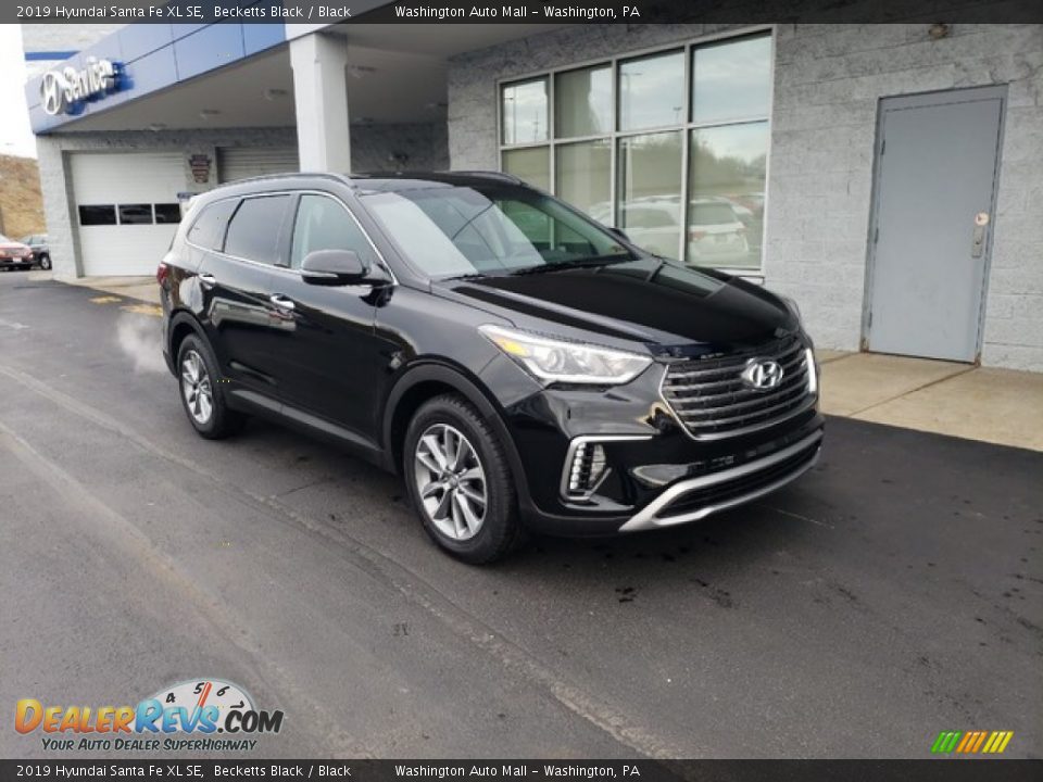 2019 Hyundai Santa Fe XL SE Becketts Black / Black Photo #1