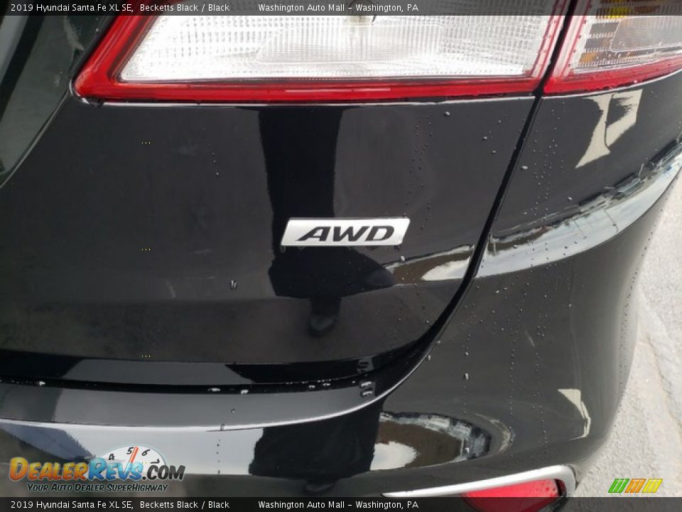 2019 Hyundai Santa Fe XL SE Becketts Black / Black Photo #7