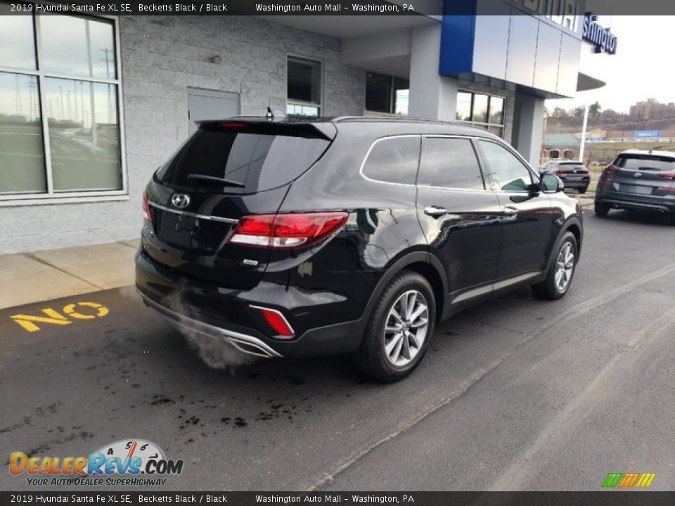 2019 Hyundai Santa Fe XL SE Becketts Black / Black Photo #8