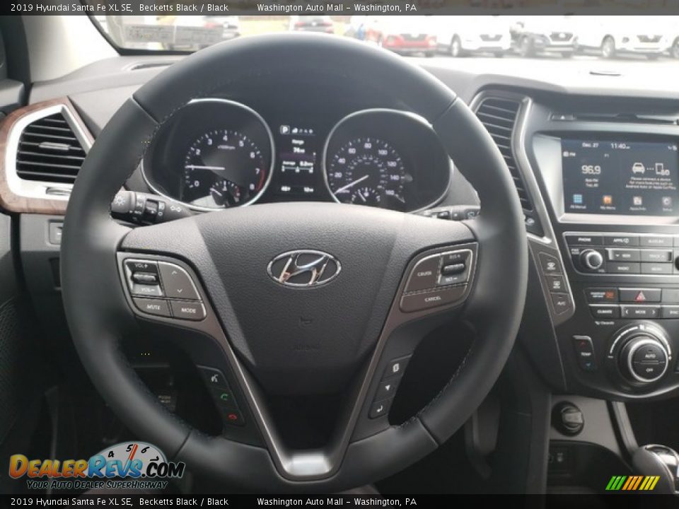 2019 Hyundai Santa Fe XL SE Becketts Black / Black Photo #22