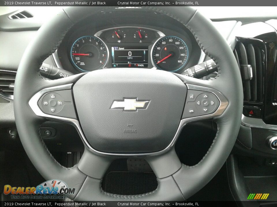 2019 Chevrolet Traverse LT Pepperdust Metallic / Jet Black Photo #14
