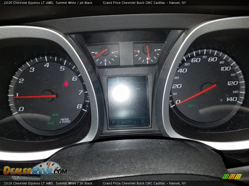 2016 Chevrolet Equinox LT AWD Summit White / Jet Black Photo #12