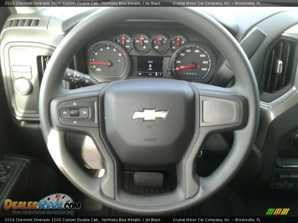 2019 Chevrolet Silverado 1500 Custom Double Cab Steering Wheel Photo #14