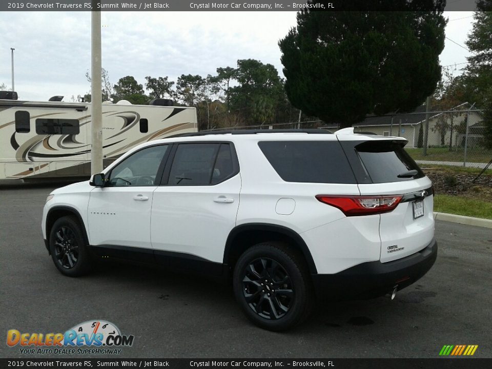2019 Chevrolet Traverse RS Summit White / Jet Black Photo #3