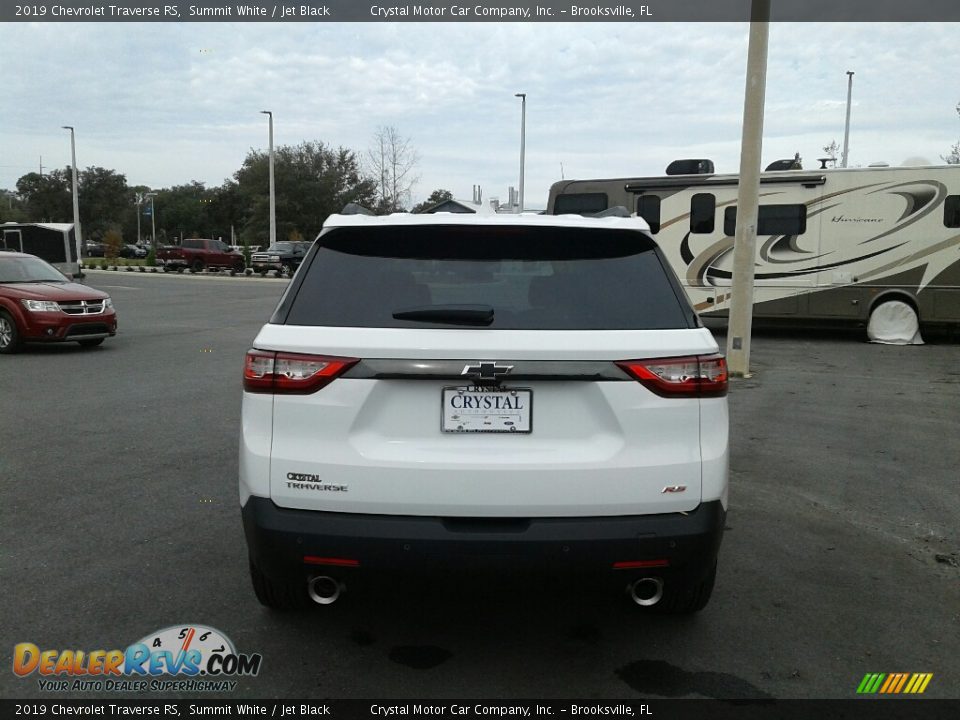 2019 Chevrolet Traverse RS Summit White / Jet Black Photo #4