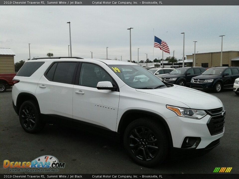 2019 Chevrolet Traverse RS Summit White / Jet Black Photo #7