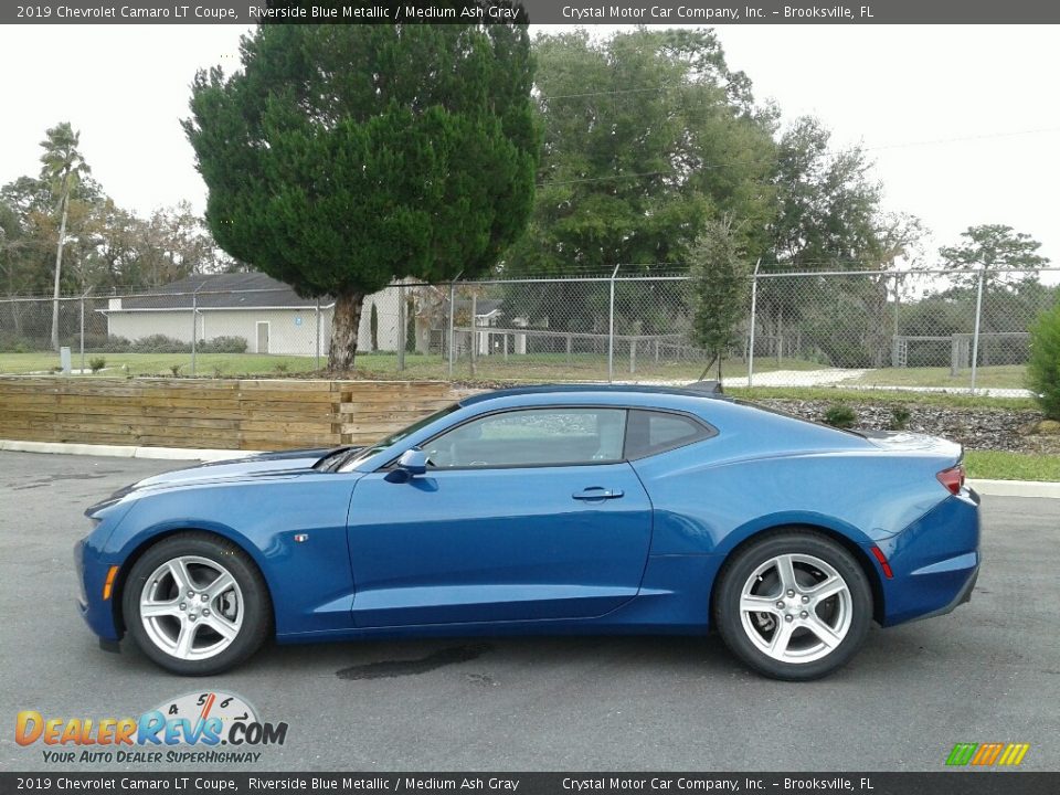 Riverside Blue Metallic 2019 Chevrolet Camaro LT Coupe Photo #2