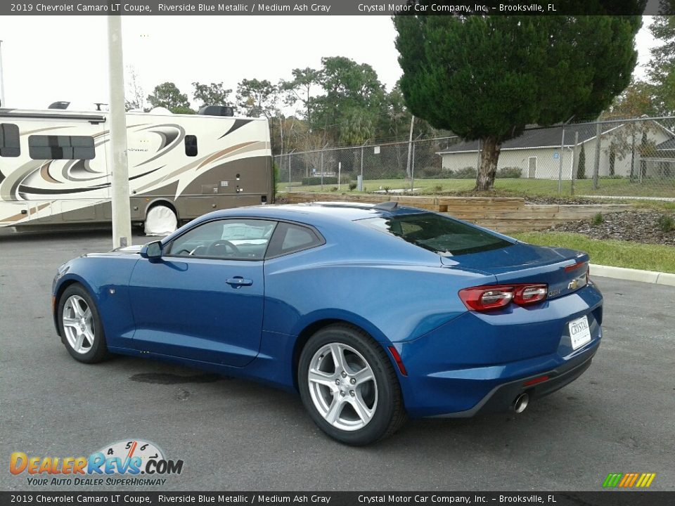 2019 Chevrolet Camaro LT Coupe Riverside Blue Metallic / Medium Ash Gray Photo #3