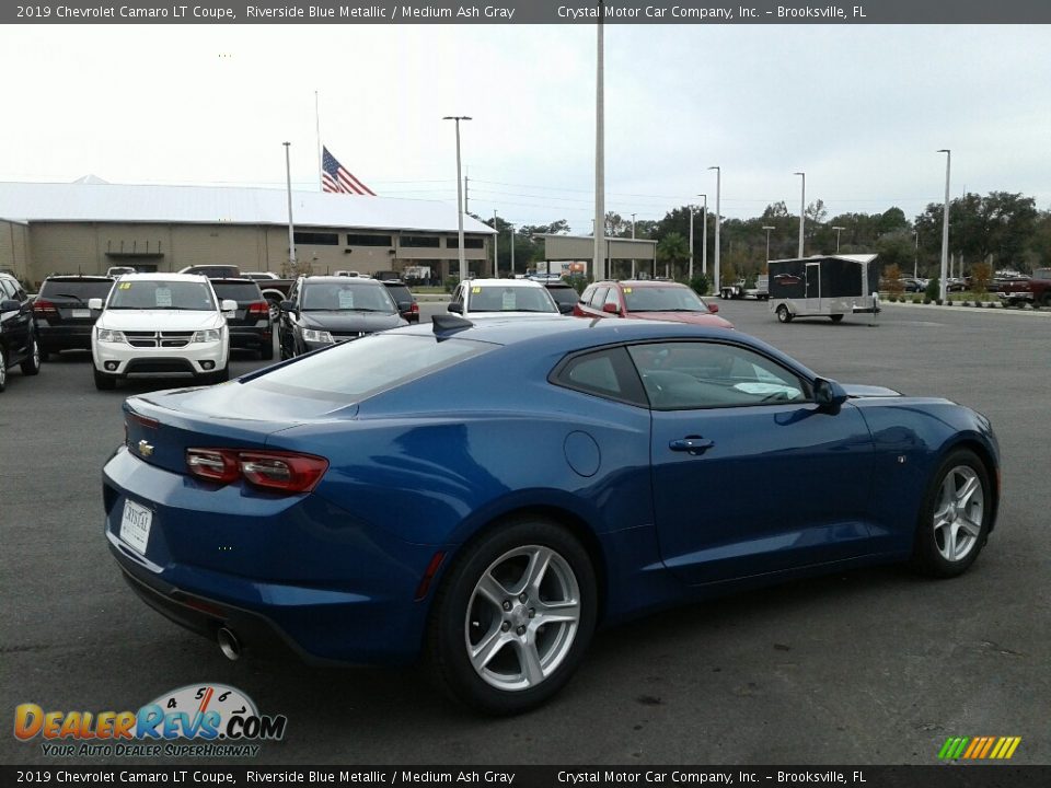 2019 Chevrolet Camaro LT Coupe Riverside Blue Metallic / Medium Ash Gray Photo #5