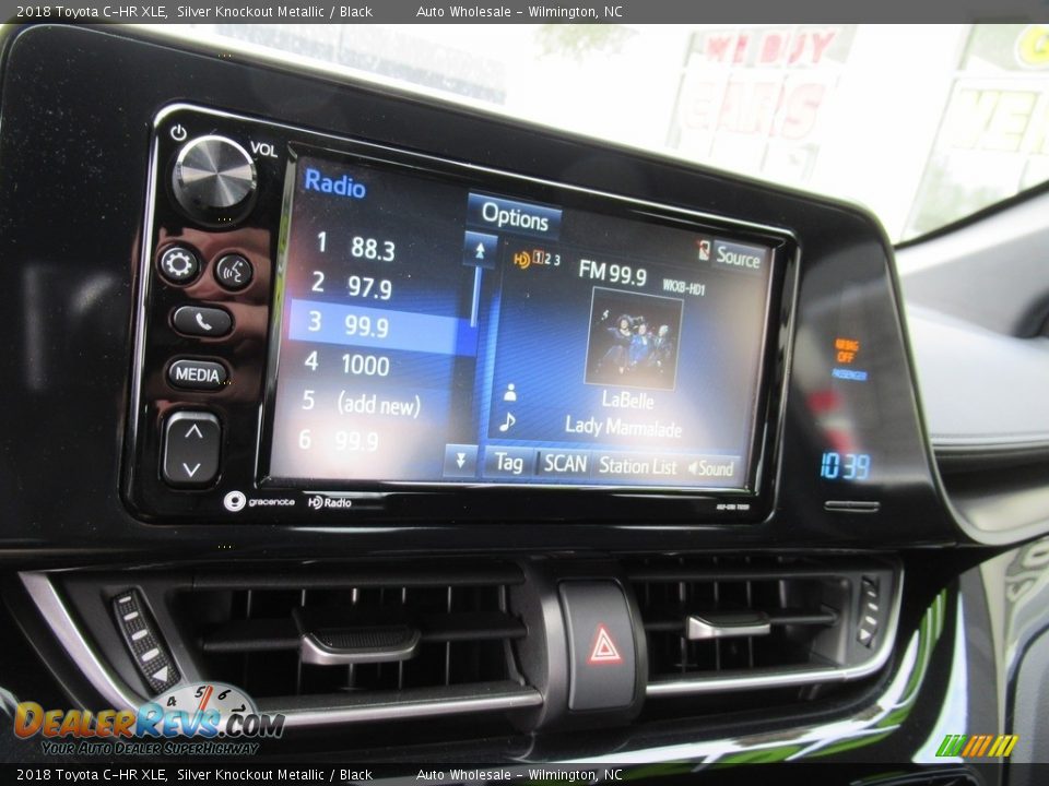 2018 Toyota C-HR XLE Silver Knockout Metallic / Black Photo #17