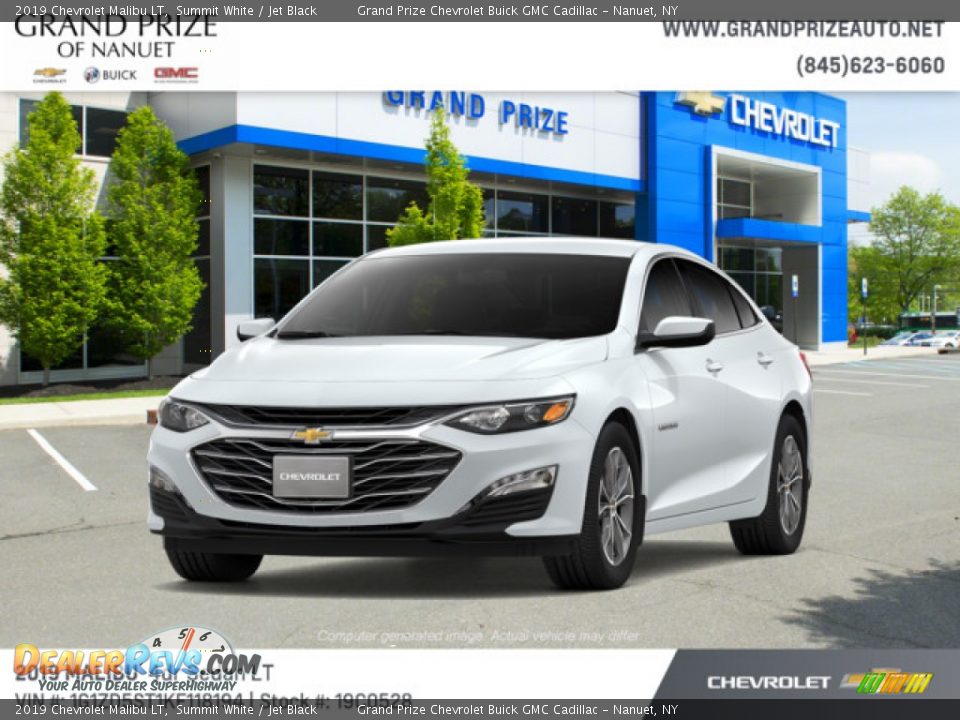 2019 Chevrolet Malibu LT Summit White / Jet Black Photo #1