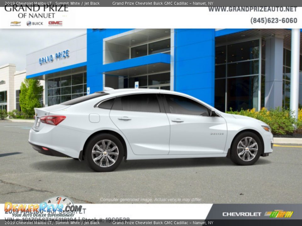 2019 Chevrolet Malibu LT Summit White / Jet Black Photo #2