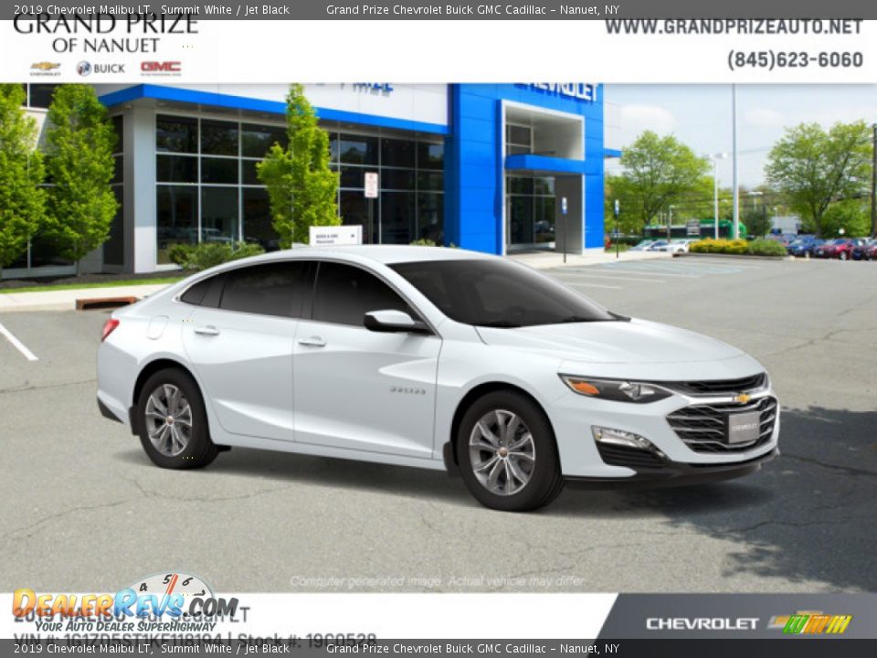 2019 Chevrolet Malibu LT Summit White / Jet Black Photo #3