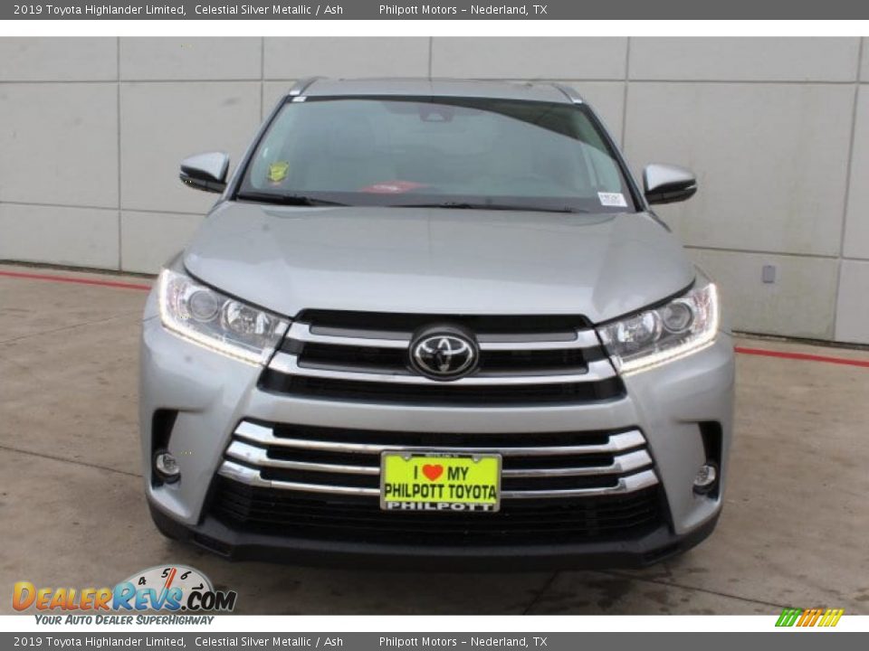 2019 Toyota Highlander Limited Celestial Silver Metallic / Ash Photo #3