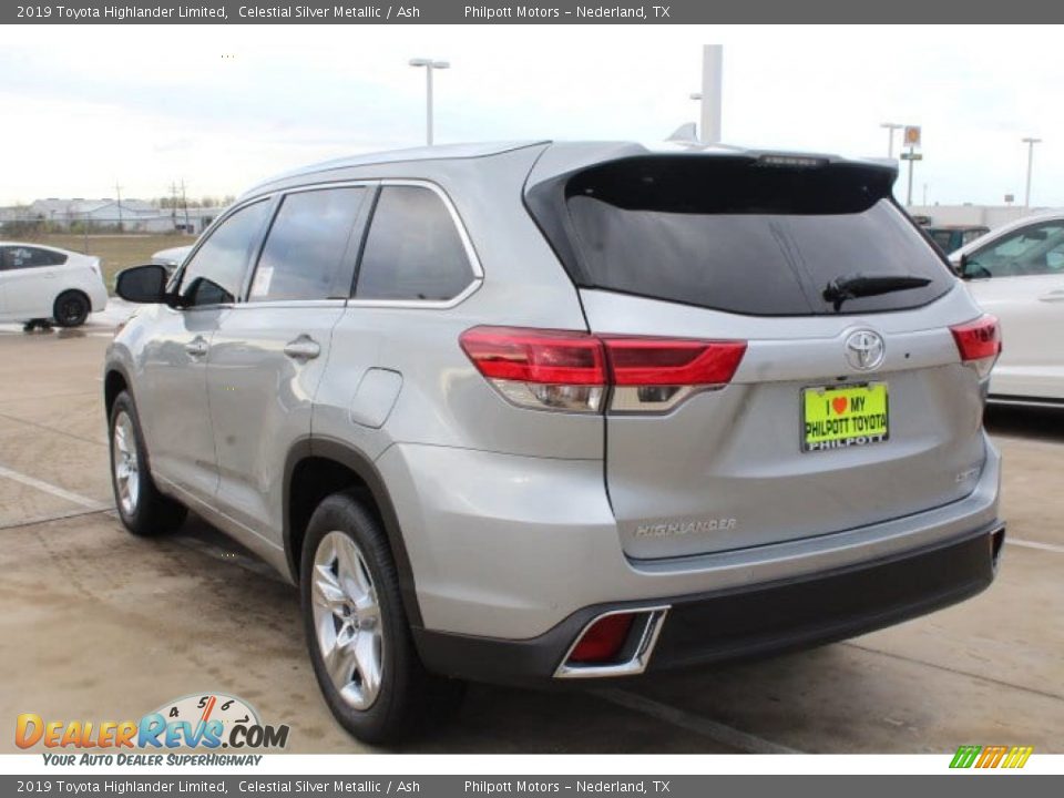 2019 Toyota Highlander Limited Celestial Silver Metallic / Ash Photo #6