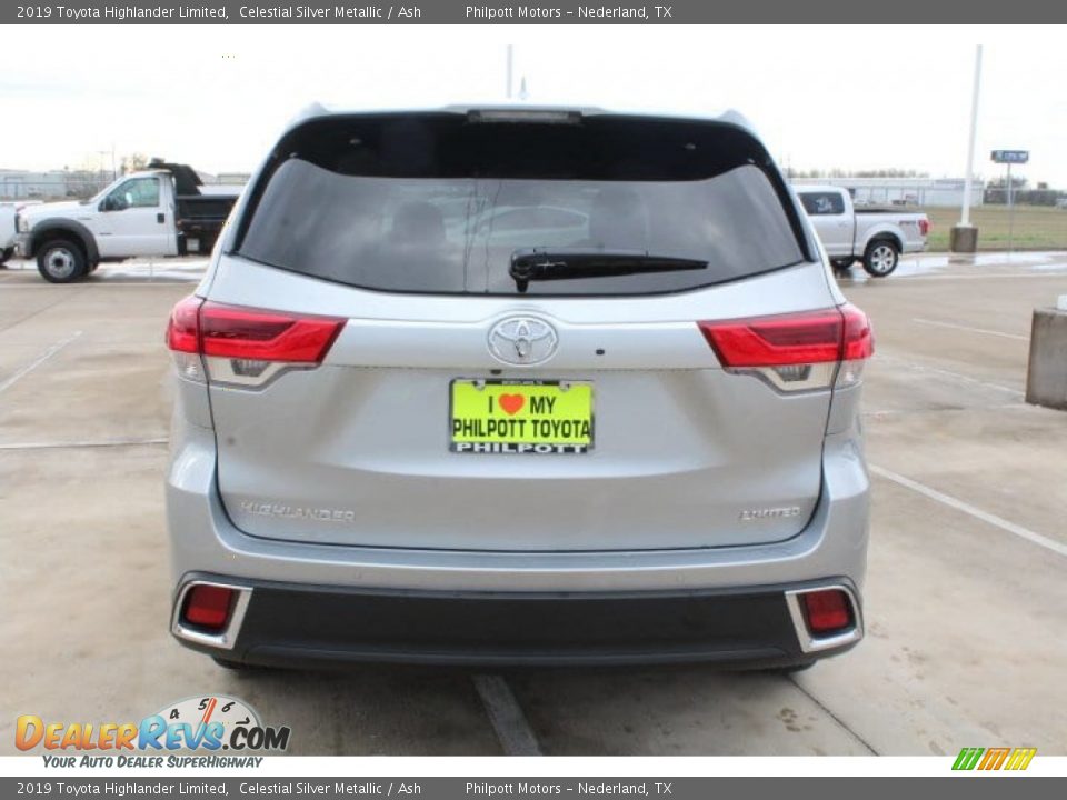 2019 Toyota Highlander Limited Celestial Silver Metallic / Ash Photo #7