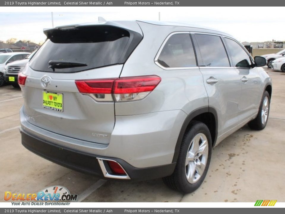2019 Toyota Highlander Limited Celestial Silver Metallic / Ash Photo #8