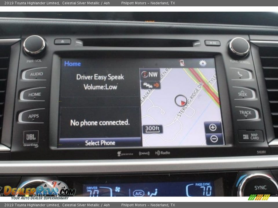 2019 Toyota Highlander Limited Celestial Silver Metallic / Ash Photo #12