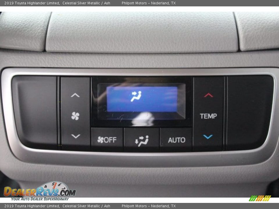 2019 Toyota Highlander Limited Celestial Silver Metallic / Ash Photo #20