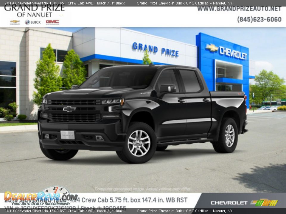 2019 Chevrolet Silverado 1500 RST Crew Cab 4WD Black / Jet Black Photo #1