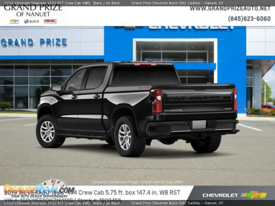2019 Chevrolet Silverado 1500 RST Crew Cab 4WD Black / Jet Black Photo #2