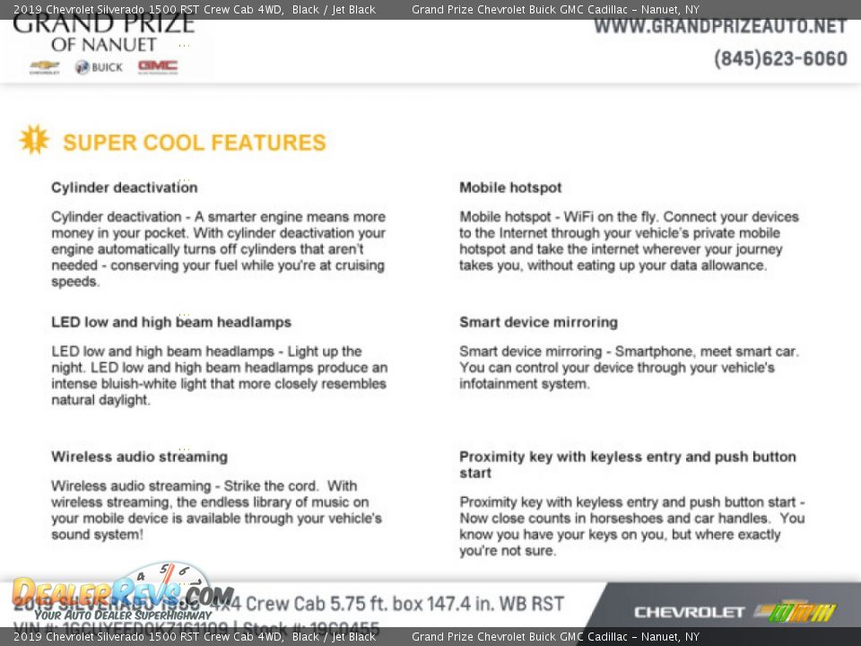 2019 Chevrolet Silverado 1500 RST Crew Cab 4WD Black / Jet Black Photo #6