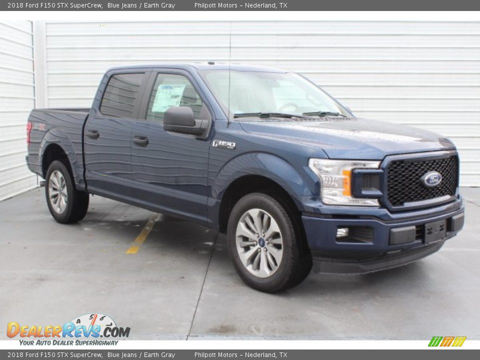 2018 Ford F150 STX SuperCrew Blue Jeans / Earth Gray Photo #2