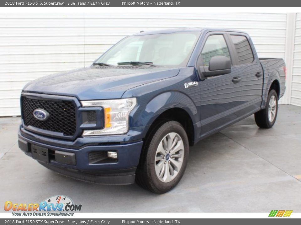 2018 Ford F150 STX SuperCrew Blue Jeans / Earth Gray Photo #4