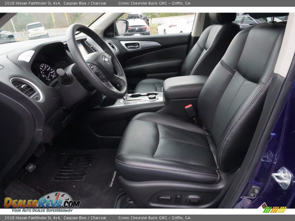 2018 Nissan Pathfinder SL 4x4 Caspian Blue / Charcoal Photo #4