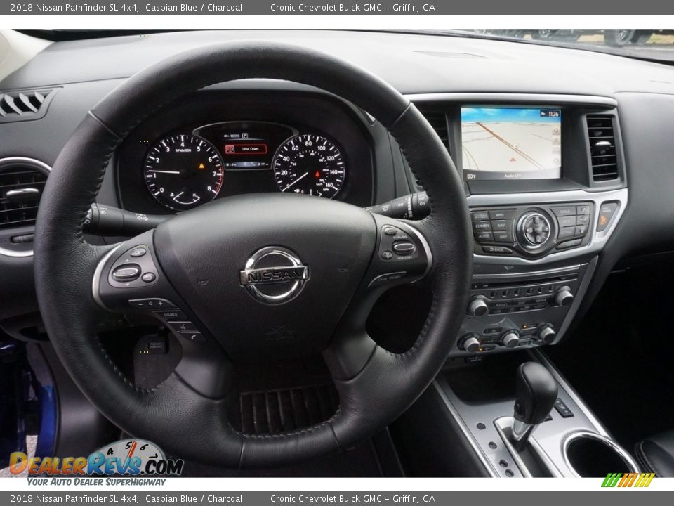 2018 Nissan Pathfinder SL 4x4 Caspian Blue / Charcoal Photo #5