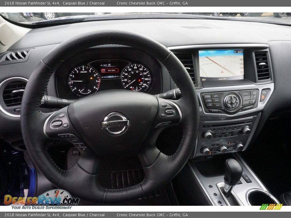 2018 Nissan Pathfinder SL 4x4 Caspian Blue / Charcoal Photo #6