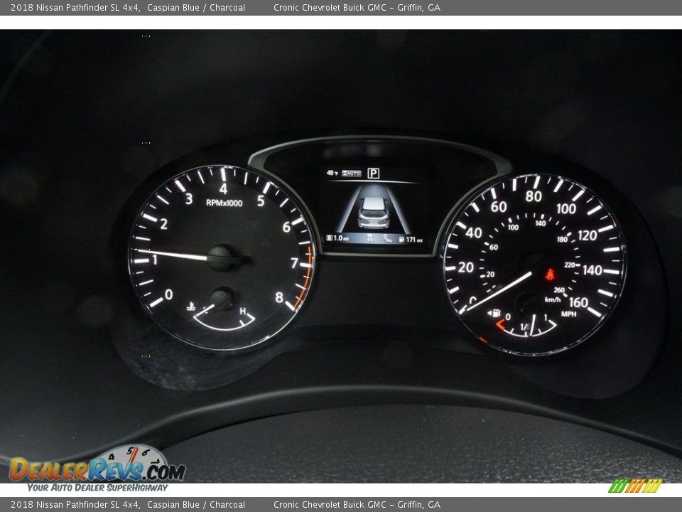 2018 Nissan Pathfinder SL 4x4 Caspian Blue / Charcoal Photo #7