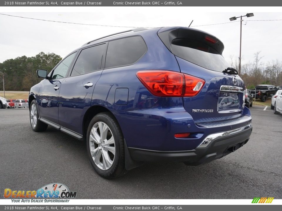 2018 Nissan Pathfinder SL 4x4 Caspian Blue / Charcoal Photo #11