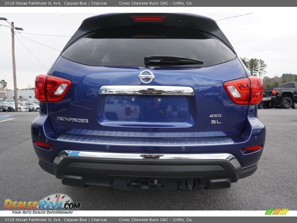 2018 Nissan Pathfinder SL 4x4 Caspian Blue / Charcoal Photo #12