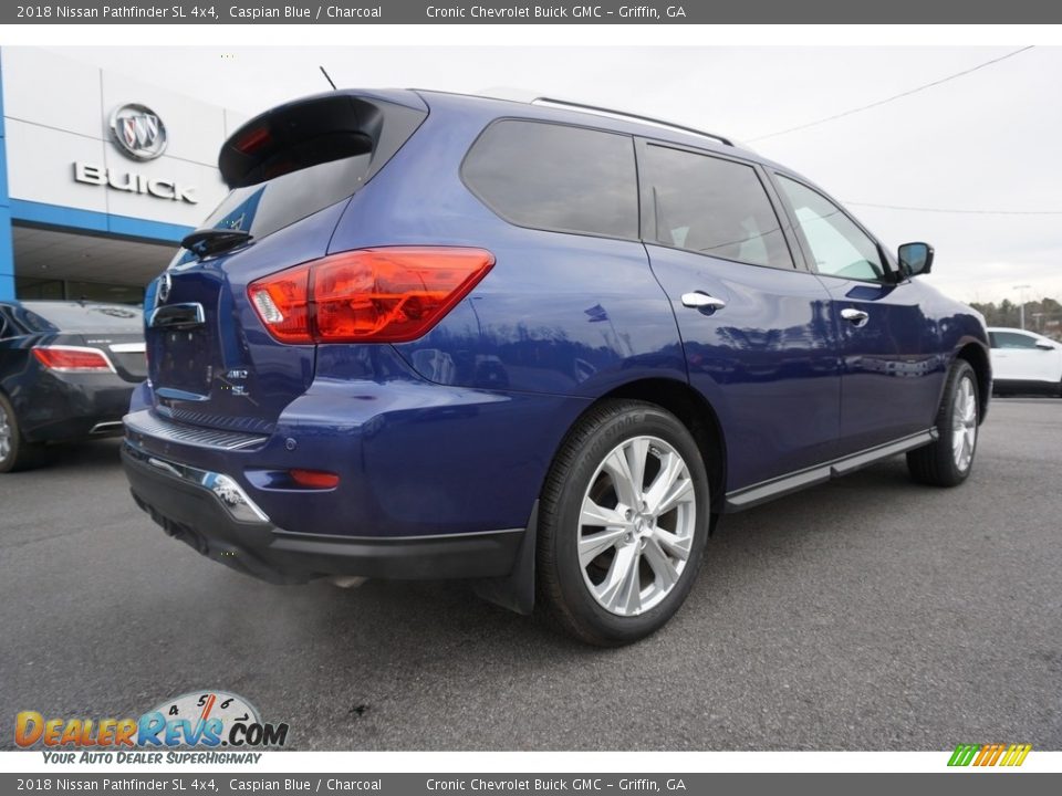 2018 Nissan Pathfinder SL 4x4 Caspian Blue / Charcoal Photo #13