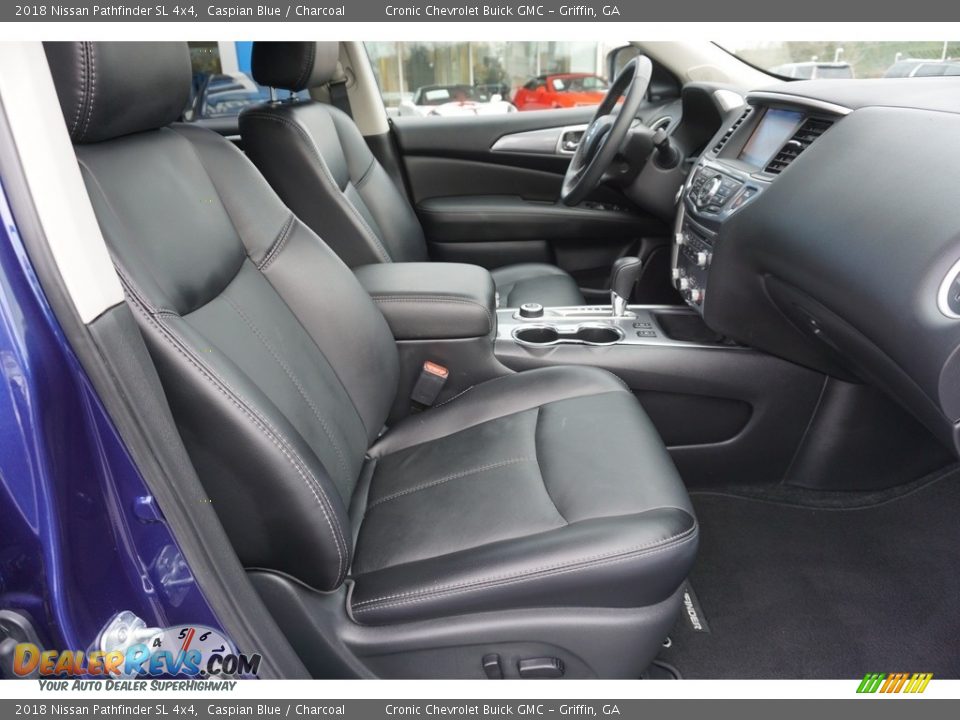 2018 Nissan Pathfinder SL 4x4 Caspian Blue / Charcoal Photo #16