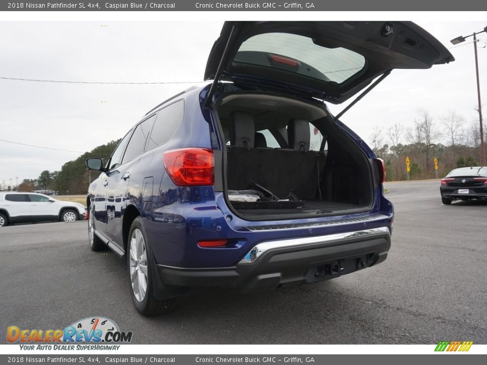 2018 Nissan Pathfinder SL 4x4 Caspian Blue / Charcoal Photo #19