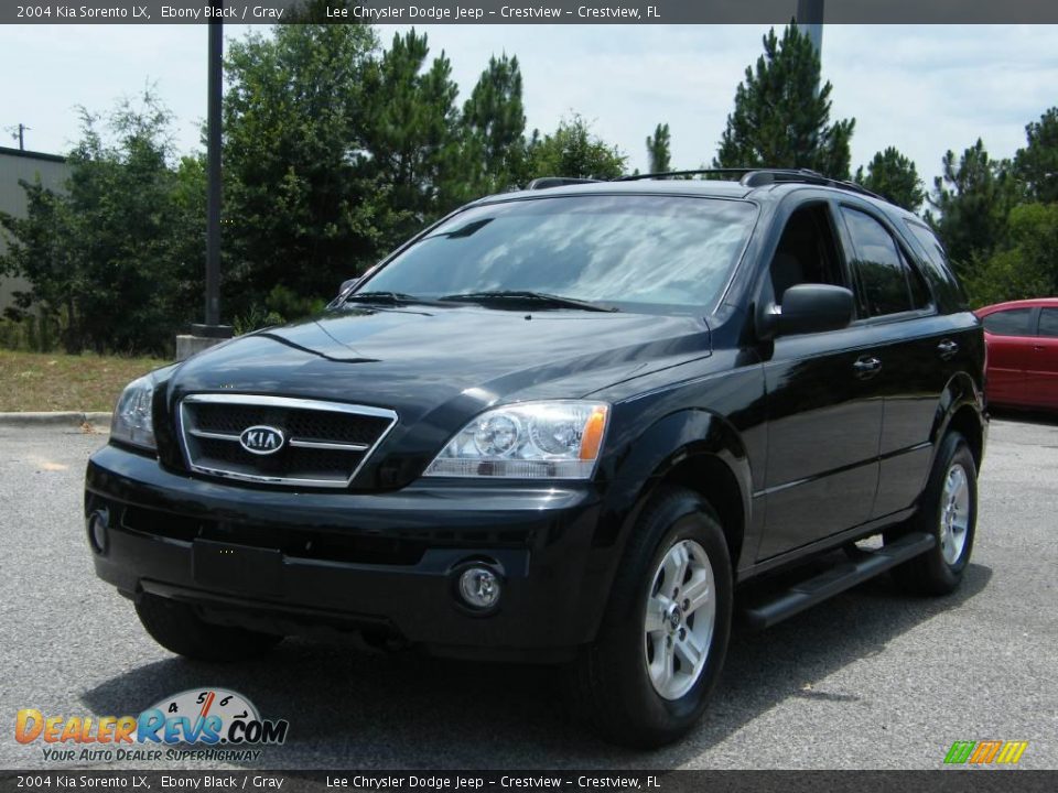 2004 Kia Sorento LX Ebony Black / Gray Photo #1