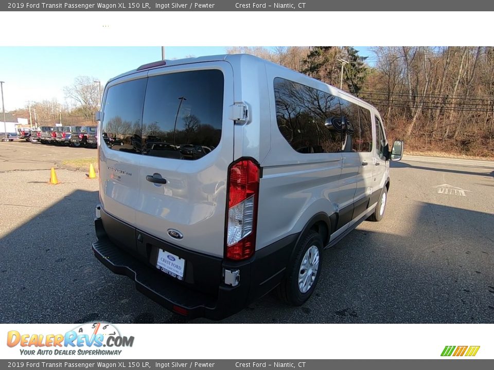 2019 Ford Transit Passenger Wagon XL 150 LR Ingot Silver / Pewter Photo #7