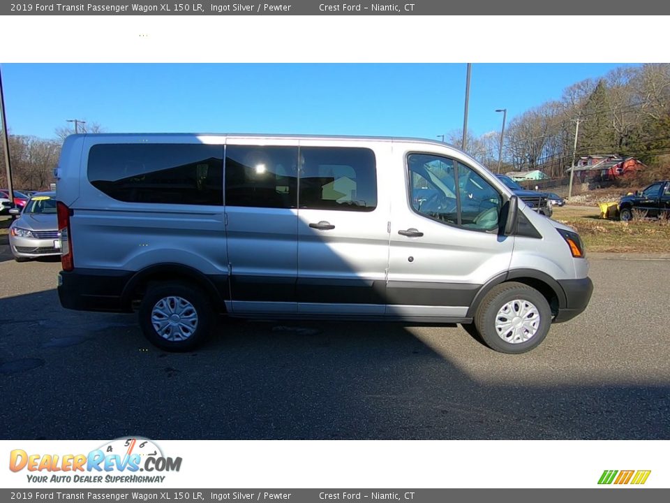 2019 Ford Transit Passenger Wagon XL 150 LR Ingot Silver / Pewter Photo #8