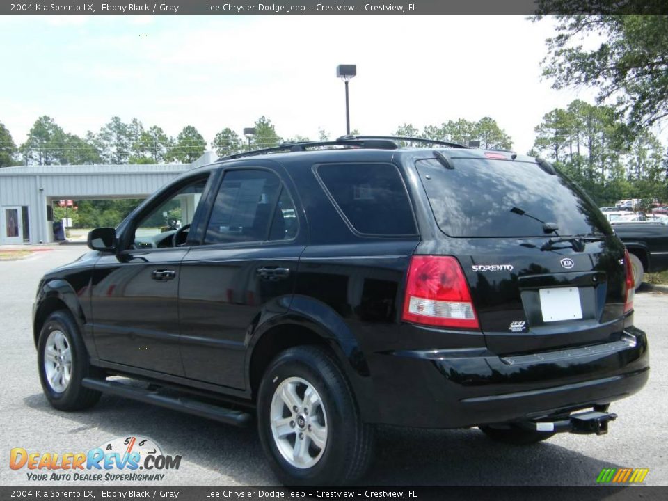 2004 Kia Sorento LX Ebony Black / Gray Photo #3