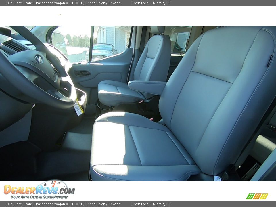 2019 Ford Transit Passenger Wagon XL 150 LR Ingot Silver / Pewter Photo #11
