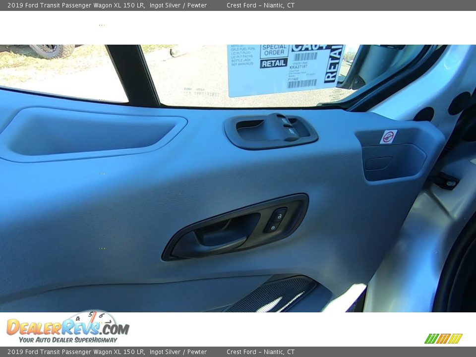 2019 Ford Transit Passenger Wagon XL 150 LR Ingot Silver / Pewter Photo #12
