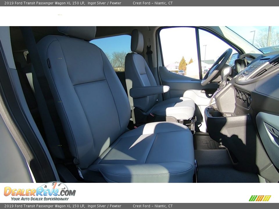 2019 Ford Transit Passenger Wagon XL 150 LR Ingot Silver / Pewter Photo #23