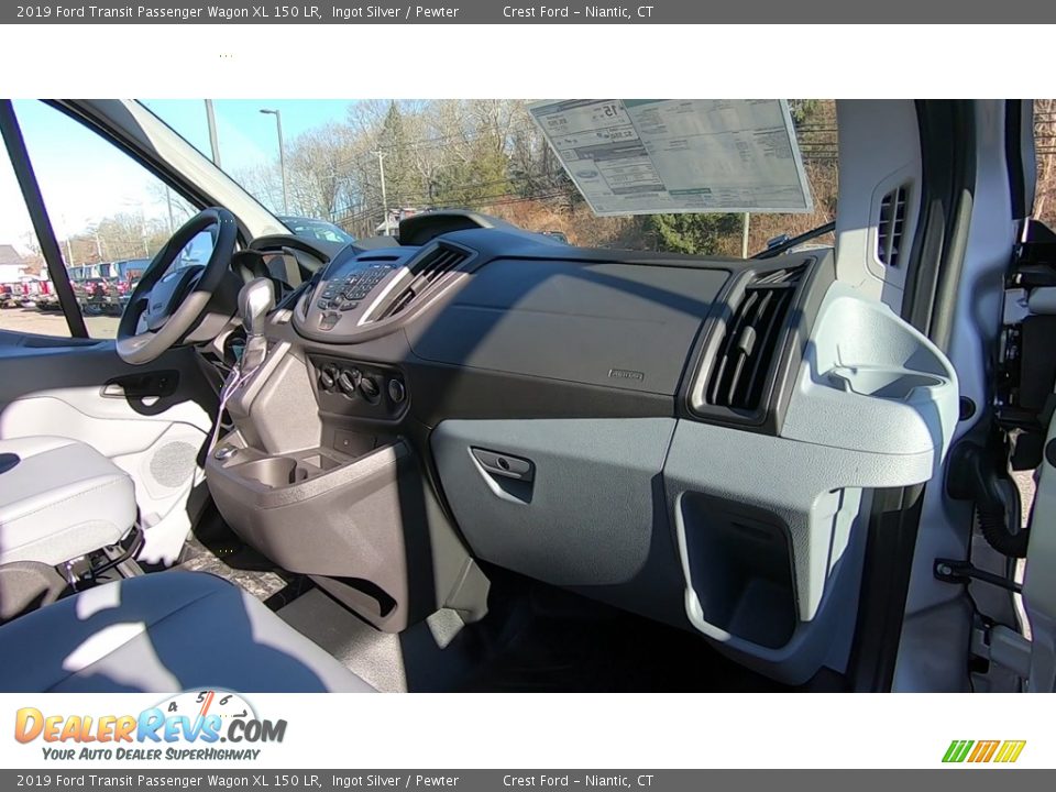 2019 Ford Transit Passenger Wagon XL 150 LR Ingot Silver / Pewter Photo #24