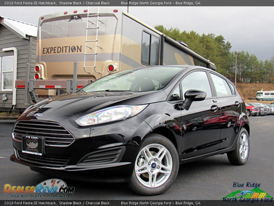 2019 Ford Fiesta SE Hatchback Shadow Black / Charcoal Black Photo #1