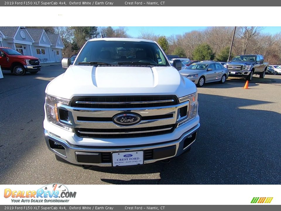 2019 Ford F150 XLT SuperCab 4x4 Oxford White / Earth Gray Photo #2