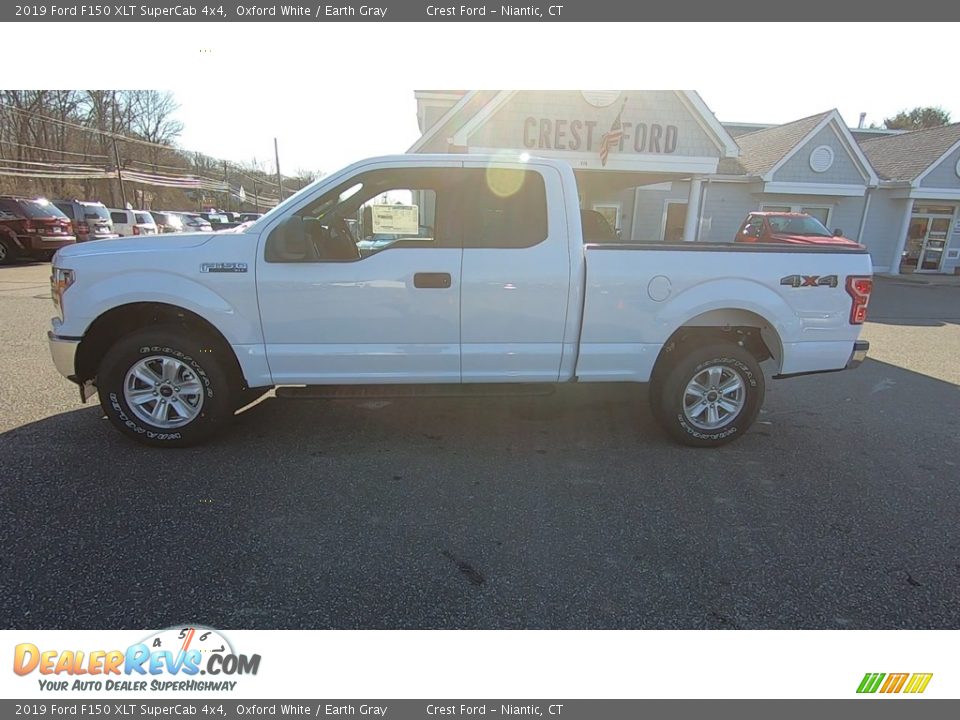 2019 Ford F150 XLT SuperCab 4x4 Oxford White / Earth Gray Photo #4