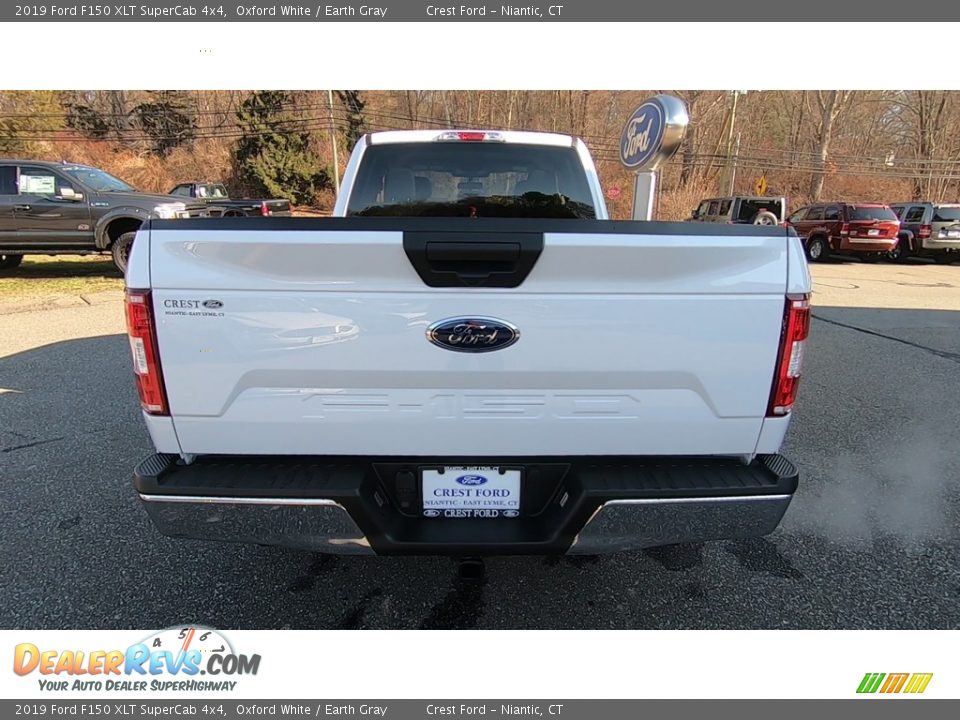 2019 Ford F150 XLT SuperCab 4x4 Oxford White / Earth Gray Photo #6