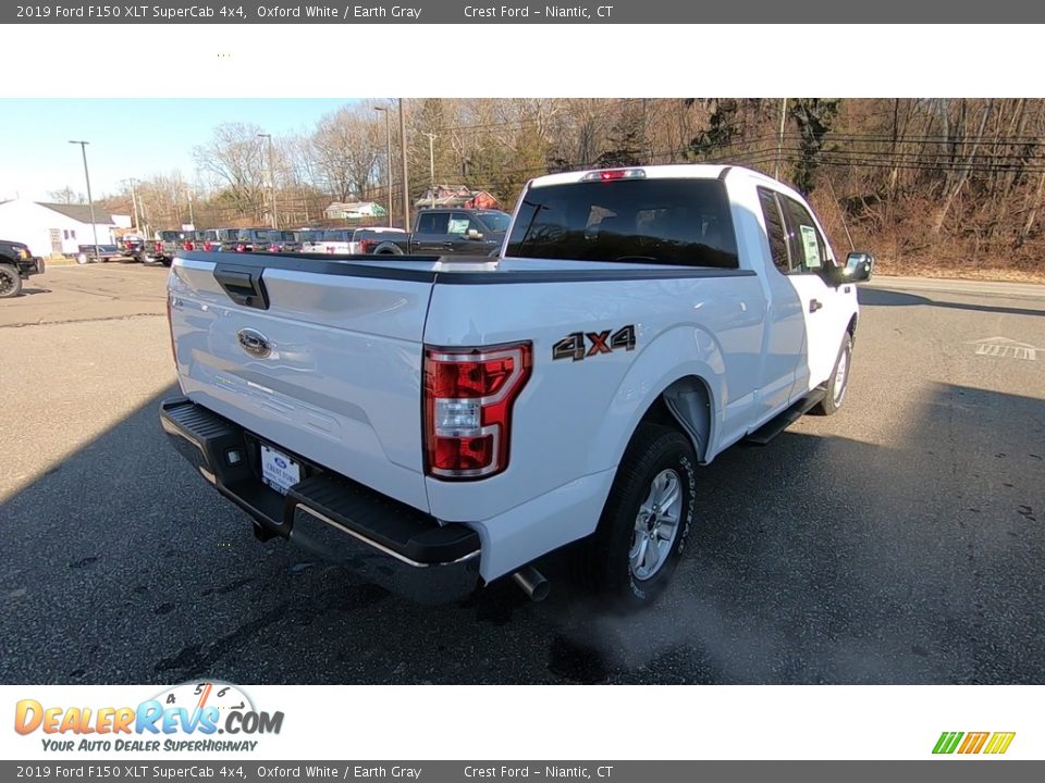 2019 Ford F150 XLT SuperCab 4x4 Oxford White / Earth Gray Photo #7